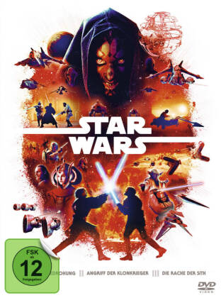 Star Wars Trilogie Episode I - III, 6 Blu-ray Tl.1-3: Die dunkle Bedrohung; Angriff der Klonkrieger; Die Rache der Sith