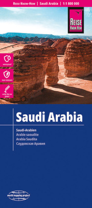 Reise Know-How Landkarte Saudi-Arabien / Saudi Arabia (1:1.800.000): reiß- und wasserfest (world mapping project). 1:1800000