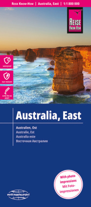 Reise Know-How Landkarte Australien, Ost / Australia, East (1:1.800.000): reiß- und wasserfest (world mapping project). 1:1800000