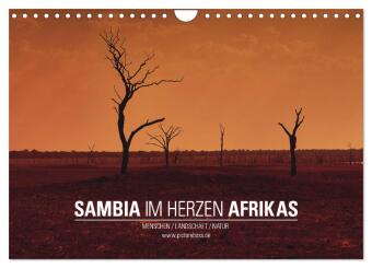 SAMBIA IM HERZEN AFRIKAS (Wandkalender 2025 DIN A4 quer), CALVENDO Monatskalender: Eine Reise durch das wilde Sambia