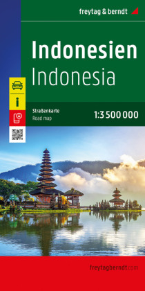 Indonesien, Straßenkarte 1:3.200.000, freytag & berndt: 1:3200000