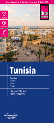 Reise Know-How Landkarte Tunesien / Tunisia (1:600.000): reiß- und wasserfest (world mapping project). 1:600000
