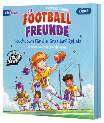 Die Football-Freunde - Touchdown für die Grasdorf Rebels, 1 Audio-CD, 1 MP3: Das erste American-Football-Abenteuer für Kinder ab 8. Mit Glossar und einem Vorwort des zweimaligen Super-Bowl-Gewinners Sebastian Vollmer. 134 Min.. Lesung.