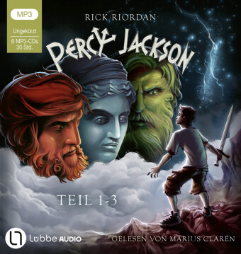 Percy Jackson - Teil 1-3, 6 Audio-CD, 6 MP3: Diebe im Olymp | Im Bann des Zyklopen | Der Fluch des Titanen.. 1796 Min.. Lesung. Ungekürzte Ausgabe