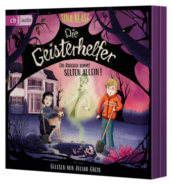 Die Geisterhelfer - Ein Knochen kommt selten allein, 3 Audio-CD: Das zweite gruselige Geisterabenteuer für Kinder ab 8. 210 Min.. CD Standard Audio Format. Lesung. Ungekürzte Ausgabe