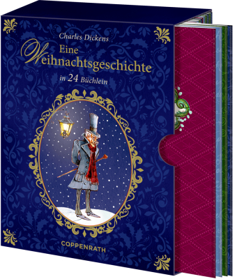 Buchbox-Adventskalender - Charles Dickens Eine Weihnachtsgeschichte: in 24 BüchleinDie bibliophile Buchbox: Charles Dickens' Weihnachtsklassiker in 24 Büchlein