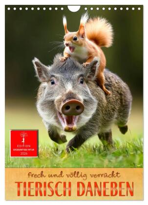 Tierisch daneben - frech und völlig verrückt (Wandkalender 2026 DIN A4 hoch), CALVENDO Monatskalender: Unglaubliche und skurile Szenen aus der Tierwelt.