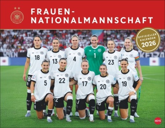 DFB Frauen Posterkalender 2026: Großer Fußballkalender mit den Stars der Damen-Fußball-Nationalmannschaft. Der Blickfang für Kicker-Fans im Format 44 x 34 cm. Monatskalender