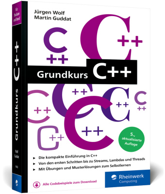 Grundkurs C++: Kompaktes Wissen im Taschenbuchformat. Ideal für Studium und Beruf. Aktuell zu C++23