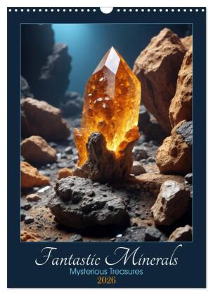 Fantastic Minerals - Mysterious Treasures (Wall Calendar 2026 DIN A3 portrait), CALVENDO 12 Month Wall Calendar: Experience the captivating beauty of the fictional world of minerals and allow yourself to be enchanted by their extraordinary splendour.