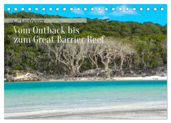 Australien - Vom Outback bis zum Great Barrier Reef (Tischkalender 2026 DIN A5 quer), CALVENDO Monatskalender: Der Kalender nimmt Sie mit auf eine Reise kreuz und quer durch den spektakulären und eindrucksvollen australischen Kontinent.