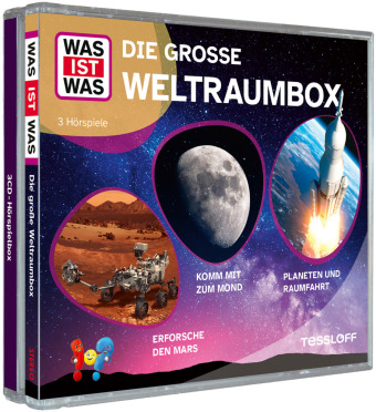 WAS IST WAS 3-CD Hörspielbox. Die große Weltraumbox: 189 Min.. Hörspiel. Ungekürzte Ausgabe