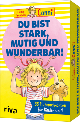 Meine Freundin Conni - Du bist stark, mutig und wunderbar!: 55 Mutmachkarten für Kinder ab 4. Stärkt das Selbstbewusstsein. Liebevolles Geschenk zu Geburtstag, Weihnachten, Ostern.