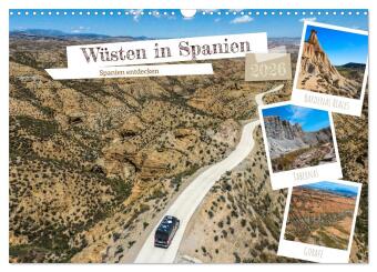 Wüsten in Spanien (Wandkalender 2026 DIN A3 quer), CALVENDO Monatskalender: Entdecken Sie faszinierende Landschaften in Spanien.