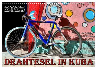 Drahtesel in Kuba (Wandkalender 2026 DIN A3 quer), CALVENDO Monatskalender: Unterschiedliche Fahrrad-Modelle in Havanna