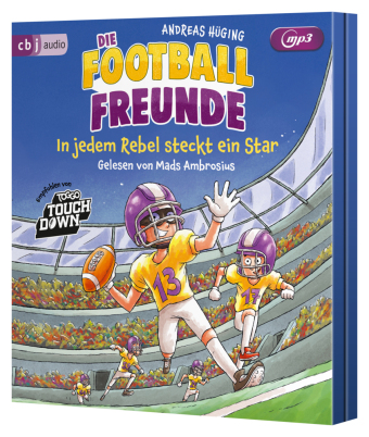 Die Football-Freunde - In jedem Rebel steckt ein Star, 1 Audio-CD, 1 MP3: Das dritte American-Football-Abenteuer für Kinder ab 8 Jahren. 135 Min.. Lesung.
