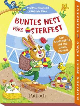 Buntes Nest fürs Osterfest: Ein Kartenspiel für die ganze Familie | Kinderspiel als Geschenk zu Ostern | Für 2-4 Personen | Ab 5 Jahren | 10 Minuten