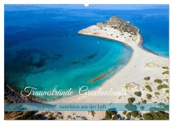 Traumstrände Griechenlands (Wandkalender 2026 DIN A2 quer), CALVENDO Monatskalender: Baden in türkisfarbenem Meer
