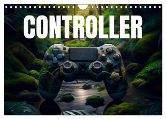 Controller (Wandkalender 2026 DIN A4 quer), CALVENDO Monatskalender: Fantasievolle Game Controller