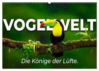 Vogelwelt - Die Könige der Lüfte. (Wandkalender 2026 DIN A2 quer), CALVENDO Monatskalender: 12 unglaubliche Fotos aus der Vogelwelt.