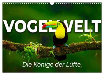 Vogelwelt - Die Könige der Lüfte. (Wandkalender 2026 DIN A3 quer), CALVENDO Monatskalender: 12 unglaubliche Fotos aus der Vogelwelt.