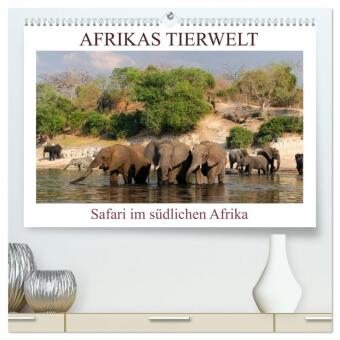 Afrikas Tierwelt, Safari im südlichen Afrika (hochwertiger Premium Wandkalender 2026 DIN A2 quer), Kunstdruck in Hochgla: Wildtiere und Vögel vom südlichen Afrika.