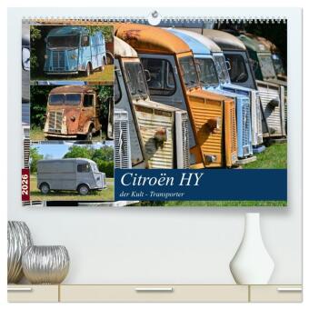 Citroën HY der Kult -Transporter (hochwertiger Premium Wandkalender 2026 DIN A2 quer), Kunstdruck in Hochglanz: Ein Oldie zum knuddeln