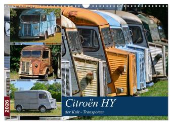 Citroën HY der Kult -Transporter (Wandkalender 2026 DIN A3 quer), CALVENDO Monatskalender: Ein Oldie zum knuddeln