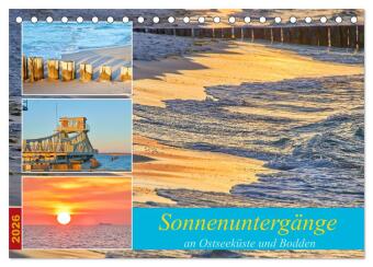 Sonnenuntergänge an Ostseeküste und Bodden (Tischkalender 2026 DIN A5 quer), CALVENDO Monatskalender: Faszinierende Sonnenuntergänge an Osteekust und Boddengewässern in der Region-Fischland Darss Zingst.