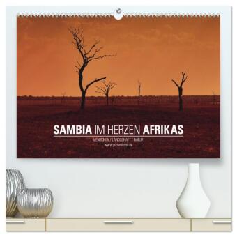 SAMBIA IM HERZEN AFRIKAS (hochwertiger Premium Wandkalender 2026 DIN A2 quer), Kunstdruck in Hochglanz: Eine Reise durch das wilde Sambia