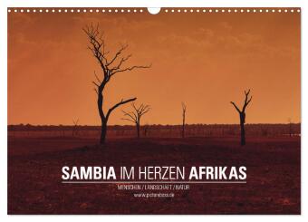 SAMBIA IM HERZEN AFRIKAS (Wandkalender 2026 DIN A3 quer), CALVENDO Monatskalender: Eine Reise durch das wilde Sambia