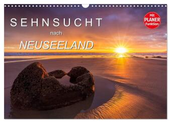 Sehnsucht nach Neuseeland (Wandkalender 2026 DIN A3 quer), CALVENDO Monatskalender: Dieser Planungskalender nimmt Sie mit auf die Sehnsuchtsreise und zeigt grandiosen Landschaftsbildern.