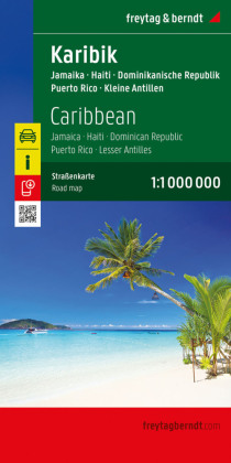 Karibik, Straßenkarte 1:1.000.000, freytag & berndt: Jamaika - Haiti - Dominikanische Republik - Puerto Rico. 1:1000000