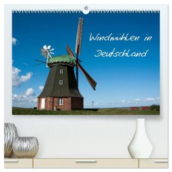 Windmühlen in Deutschland (hochwertiger Premium Wandkalender 2026 DIN A2 quer), Kunstdruck in Hochglanz: Historische Windmühlen im Norden Deutschlands.