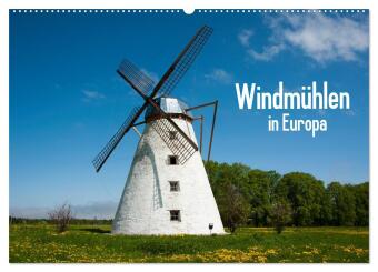 Windmühlen in Europa (Wandkalender 2026 DIN A2 quer), CALVENDO Monatskalender: Historische Windmühlen in Europa.