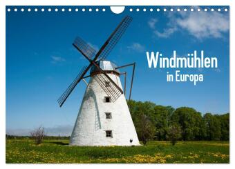Windmühlen in Europa (Wandkalender 2026 DIN A4 quer), CALVENDO Monatskalender: Historische Windmühlen in Europa.
