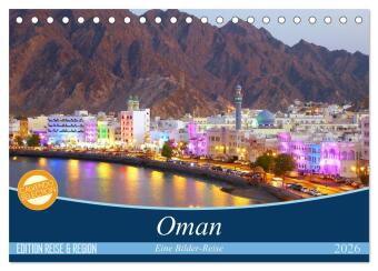 Oman - Eine Bilder-Reise (Tischkalender 2026 DIN A5 quer), CALVENDO Monatskalender: Eindrucksvolle Porträts aus dem Sultanat auf der Arabischen Halbinsel