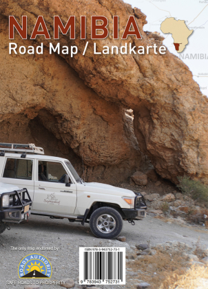 Namibia Road Map / Landkarte Campsite Edition: The only road map of Namiba that shows the official road network of the Roads Authority Namibia.. 1:2000000