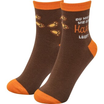 Zaubersocken Männer Hase: Material: 80% Baumwolle, 15% Nylon, 5% Elastan. mehrfarbig.