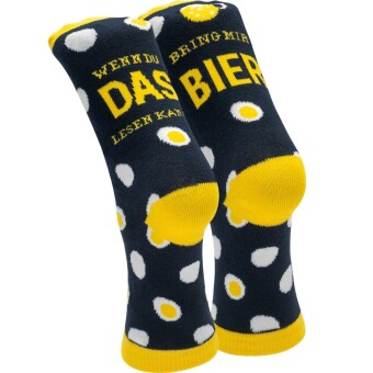 Zaubersocken Männer Bier: Material: 80% Baumwolle, 15% Nylon, 5% Elastan. mehrfarbig.