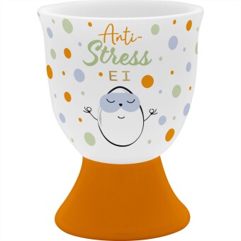 Eierbecher Stress: Material: Porzellan. mehrfarbig.