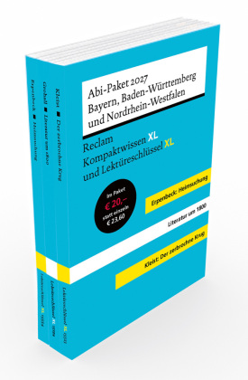 ABI-Paket 2027 Baden-Württemberg / Bayern / Nordrhein-Westfalen - Reclam Kompaktwissen XL und Lektüreschlüssel XL: Das Bundle mit allen Lernhilfen zur Abitur-Prüfung: Literatur um 1800 | Kleist: Der zerbrochne Krug | Erpenbeck: Heimsuchung. 3 Bände einge