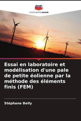 Essai en laboratoire et modélisation d'une pale de petite éolienne par la méthode des éléments finis (FEM)