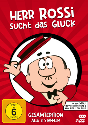 Herr Rossi sucht das Glück - Gesamtedition: Alle 3 Staffeln plus Extras, Staffel.1-3, 3 DVD: 336 Min.