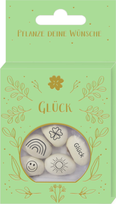 Geprägte Saatbohnen - Pflanze deine Wünsche: Glücksbohnen mit Botschaft - Glück: Nachhaltiges Geschenk: Zauberbohnen zur Kommunion, Konfirmation, zum Geburtstag oder als Dankeschön