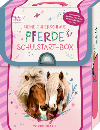 Meine superschlaue Pferde Schulstart-Box: (Pferdefreunde): Perfektes Geschenk für die Schultüte, zur Einschulung und zum Schulanfang mit Wisch-und-weg-Material