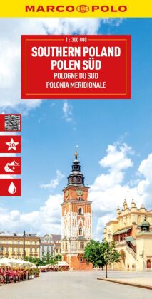 MARCO POLO Reisekarte Polen Süd 1:300.000: Straßenkarte und Autokarte mit sehenswerten Strecken, Highlights und digitaler Erweiterung. 1:300000