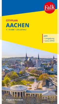 Falk Cityplan Aachen 1:15.000: 1:15000