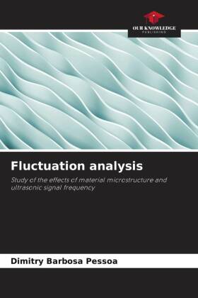 Fluctuation analysis: Study of the effects of material microstructure and ultrasonic signal frequency